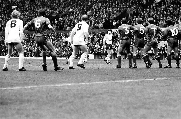 Liverpool v. Tottenham Hotspur. March 1984 MF14-19-009 The final score was a three