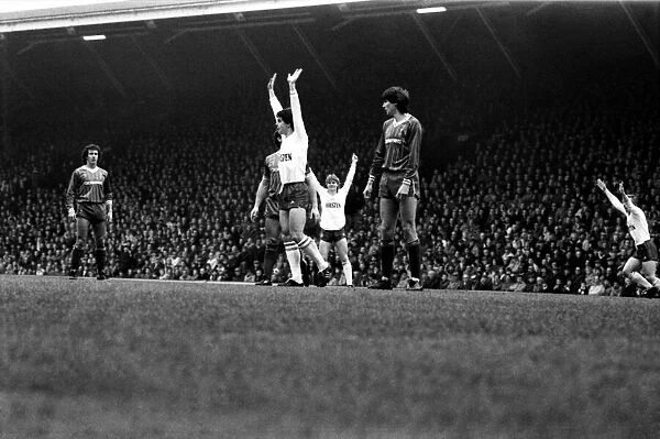 Liverpool v. Tottenham Hotspur. March 1984 MF14-19-046 The final score was a three