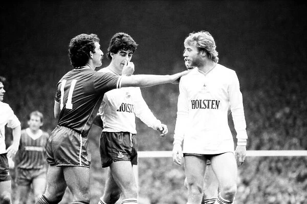 Liverpool v. Tottenham Hotspur. March 1984 MF14-19-039 The final score was a three