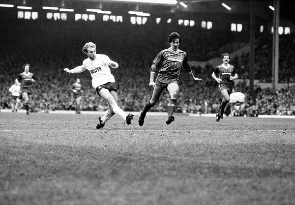 Liverpool v. Tottenham Hotspur. March 1984 MF14-19-041 The final score was a three