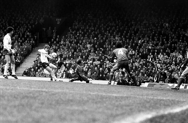 Liverpool v. Tottenham Hotspur. March 1984 MF14-19-023 The final score was a three