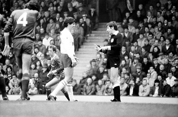 Liverpool v. Tottenham Hotspur. March 1984 MF14-19-018 The final score was a three