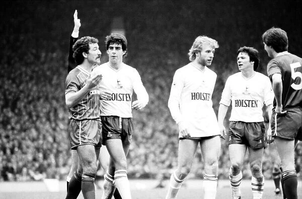 Liverpool v. Tottenham Hotspur. March 1984 MF14-19-034 The final score was a three