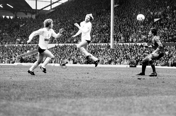Liverpool v. Tottenham Hotspur. March 1984 MF14-19-004 The final score was a three