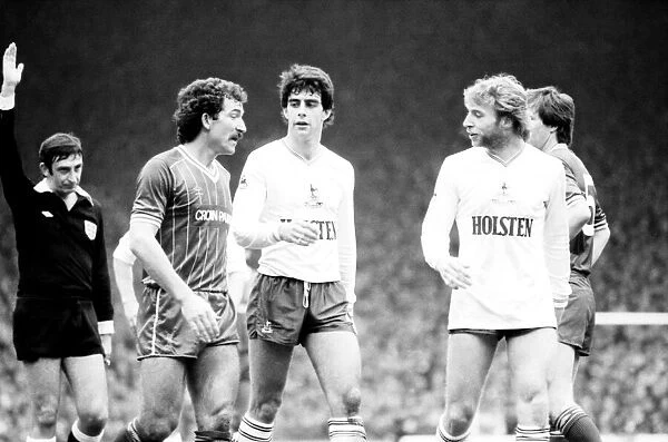 Liverpool v. Tottenham Hotspur. March 1984 MF14-19-033 The final score was a three