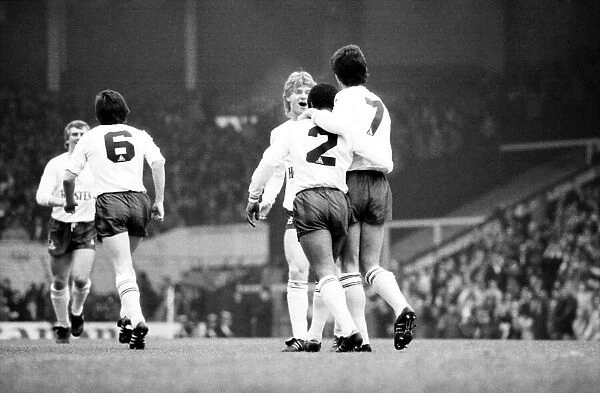 Liverpool v. Tottenham Hotspur. March 1984 MF14-19-051 The final score was a three