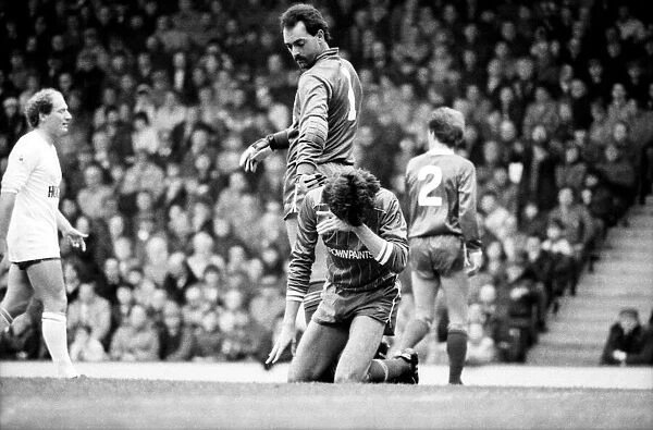 Liverpool v. Tottenham Hotspur. March 1984 MF14-19-049 The final score was a three