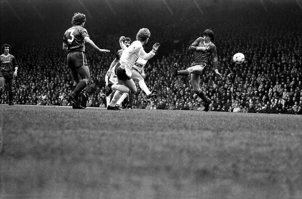 Liverpool v. Tottenham Hotspur. March 1984 MF14-19-047 The final score was a three