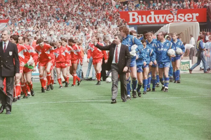 Framed Print : Liverpool verses Wimbledon FA Cup final at Wembley Stadium