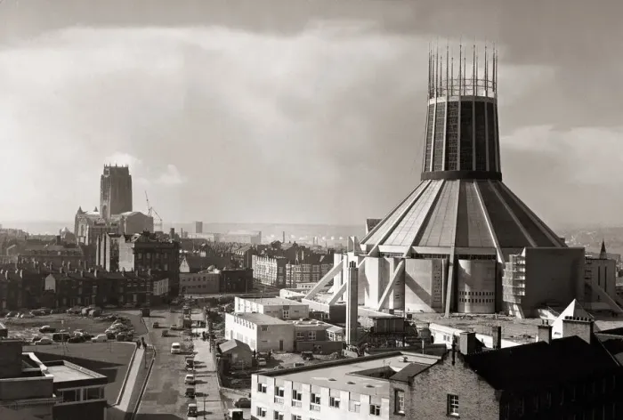 Framed Print : Liverpools two cathedrals (Anglican and Catholic) - linking them together is Hope