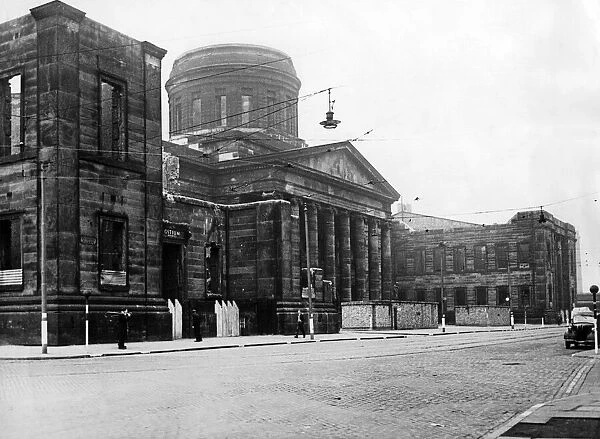 Liverpools Custom House, Liverpool, Merseyside. Circa 1941