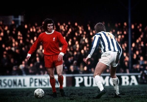 Liverpools Kevin Keegan on the ball in action against Huddersfield February