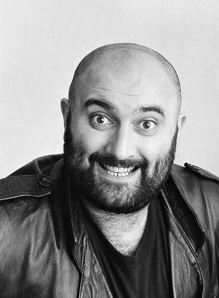Liverpudlian comedian Alexei Sayle. 24th October 1986
