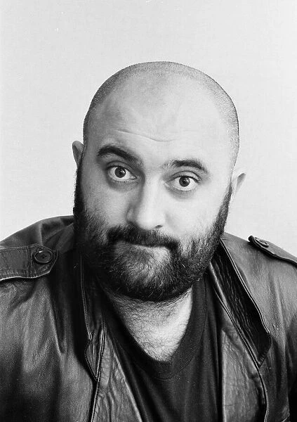Liverpudlian comedian Alexei Sayle. 24th October 1986