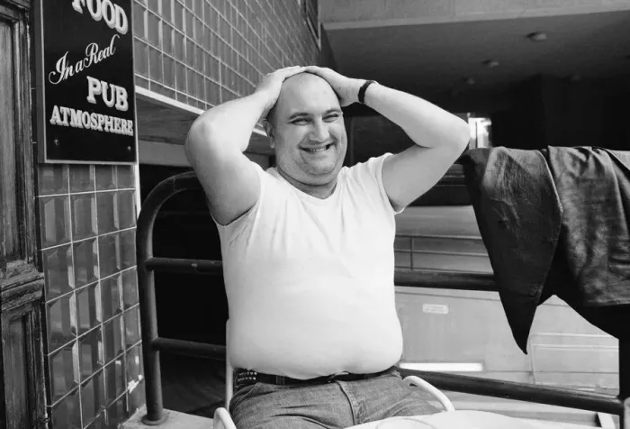 Framed Print : Liverpudlian comedian Alexei Sayle who starred in the BBC television comedy series