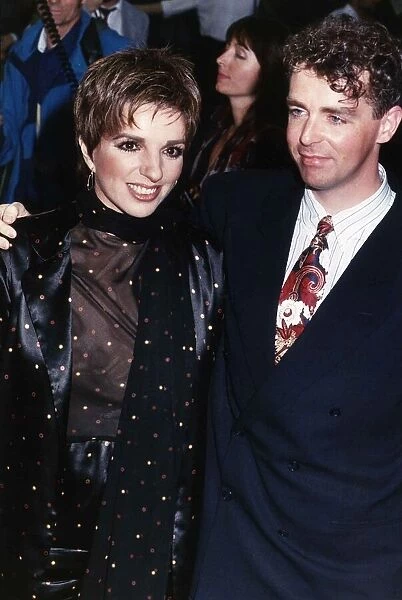 Liza Minnelli actress singer with Neil Tennant November 1989