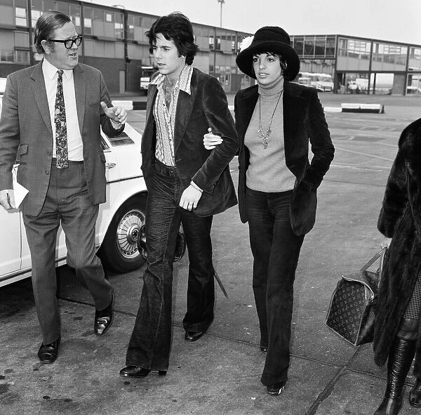 Liza Minnelli and Desi Arnaz Jnr stepped arm-in-arm from a jumbo jet at Heathrow Airport