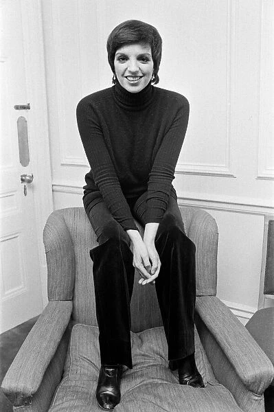 Liza Minnelli pictured at a reception at the Savoy Hotel. 4th December 1978