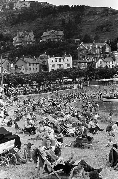 Llandudno, a seaside town in Conwy County Borough, Wales. 16th July 1958
