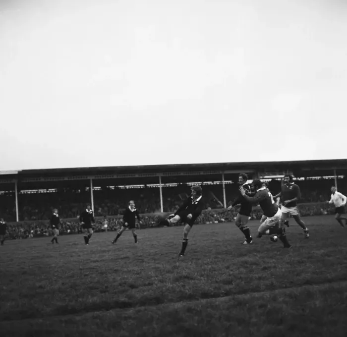 Framed Print : Llanelli RFC v New Zealand. Part of New Zealands 1972-73 tour of the Northern Framed Print : Llanelli RFC v New Zealand. Part of New Zealands 1972-73 tour of the Northern