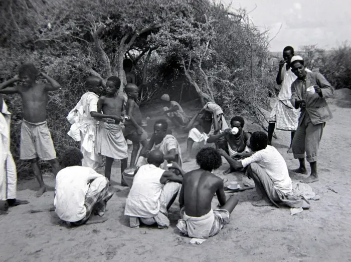 Framed Print : Local men and boys of Somaliland Circa 1935 Framed Print : Local men and boys of Somaliland Circa 1935