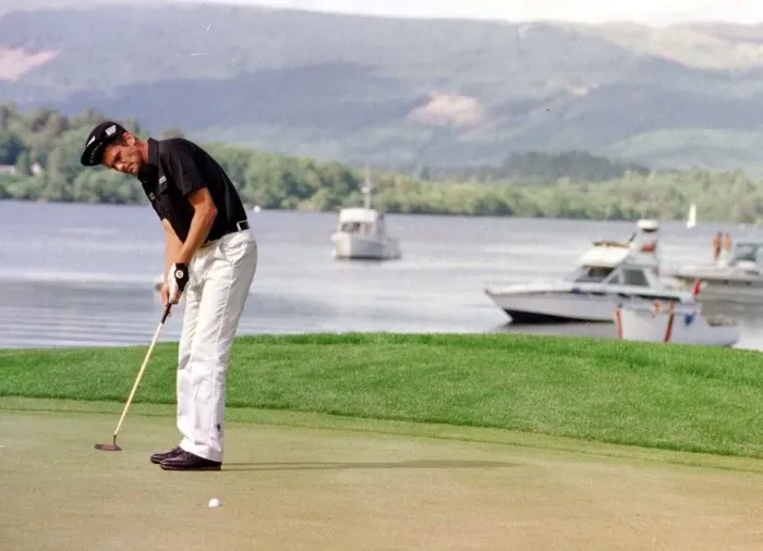 Framed Print : Loch Lomond Golf Tournament July 1999 golfer Jesper Parnevik