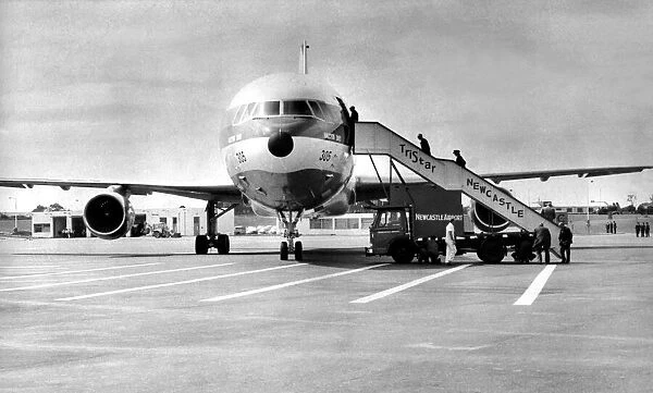 A Lockheed Tri-Star airliner named Halcyon Days