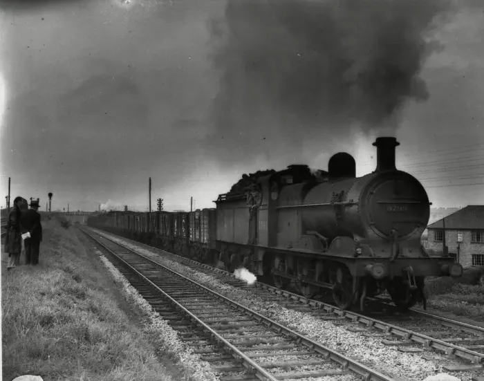 Framed Print : Locomotive 3799 designed by Nigel Gresley seen here hauling coal in Derbyshire