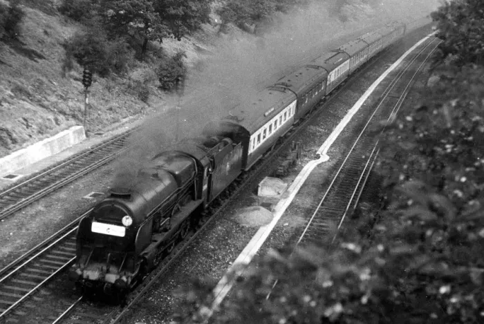 Framed Print : Locomotive under steam. c. 1950 P044399 English Railways