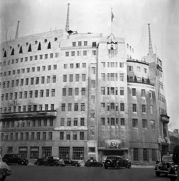London 1953 BBC Broadcasting House. May 1953 D2813