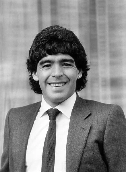 In London Argentinas Diego Maradona before the match at White Hart Lane
