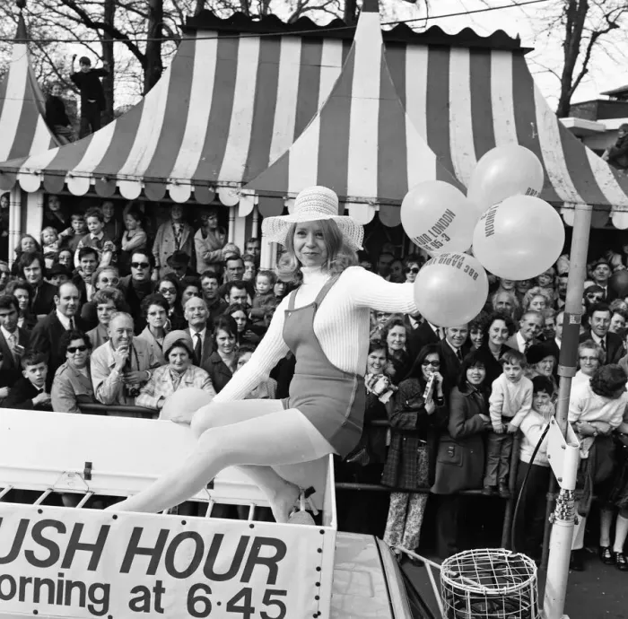 Framed Print : London Easter Parade at Battersea Park Festival Gardens, 11th April 1971 Framed Print : London Easter Parade at Battersea Park Festival Gardens, 11th April 1971