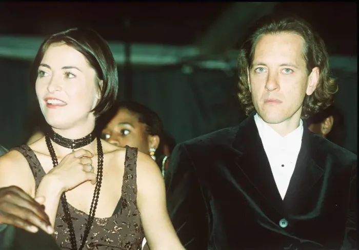 Framed Print : The London Fashion Awards sees English actress Amanda Donohoe and actor Rivhard E. Grant