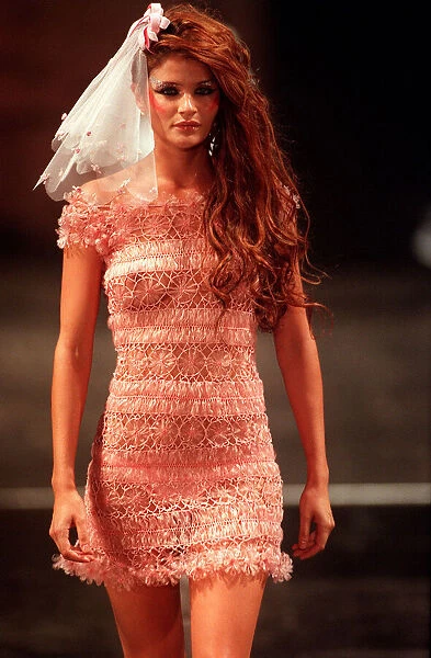 London Fashion Week 1997 - Antonio Beradi Fashion Show with model Helena Christense