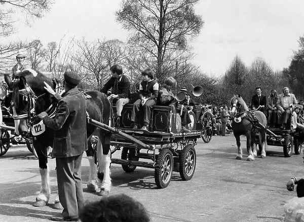 The London Harness Horse Parade in Regents Park. 122 welsh cobs Binn