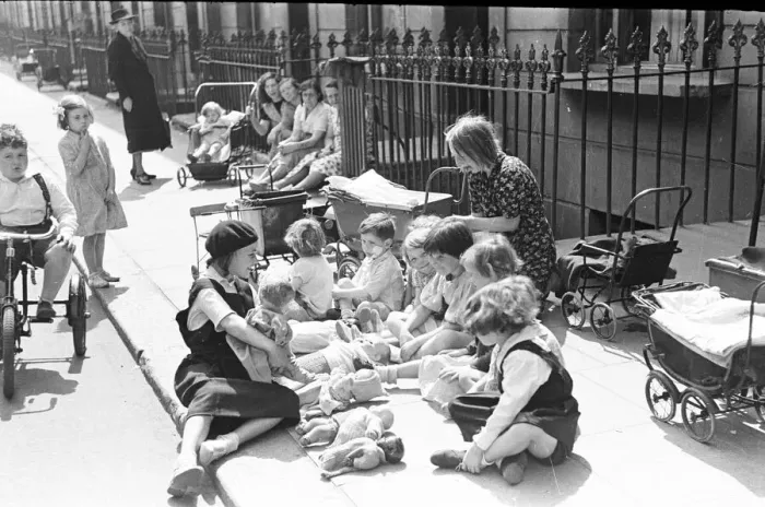 Framed Print : London Kids, children seen here playing in the street during the spring of 1941 Circa May Framed Print : London Kids, children seen here playing in the street during the spring of 1941 Circa May