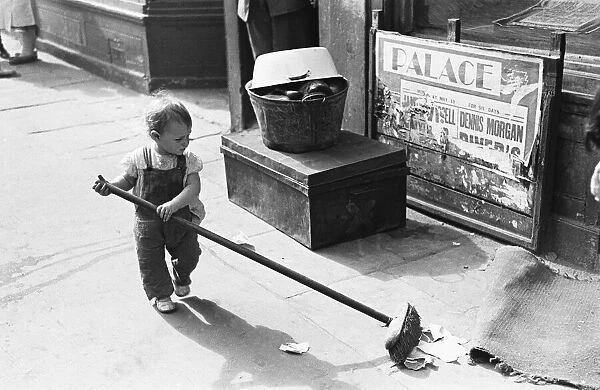 London Kids, children seen here playing in the street during the spring of 1941 Circa May