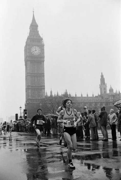 Framed Print : London Marathon 1981, Sponsored by Gillette, Sunday 29th March 1981 Framed Print : London Marathon 1981, Sponsored by Gillette, Sunday 29th March 1981