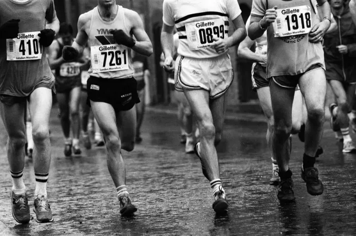 Framed Print : London Marathon 1981, Sponsored by Gillette, Sunday 29th March 1981 Framed Print : London Marathon 1981, Sponsored by Gillette, Sunday 29th March 1981