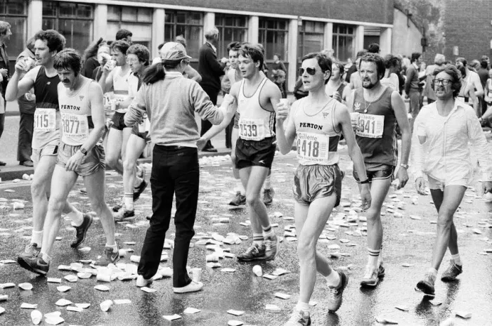 Framed Print : London Marathon 1982, Sponsored by Gillette, Sunday 9th May 1982 Framed Print : London Marathon 1982, Sponsored by Gillette, Sunday 9th May 1982