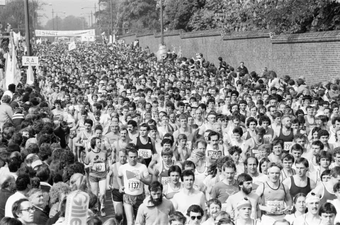 Framed Print : London Marathon 1982, Sponsored by Gillette, Sunday 9th May 1982