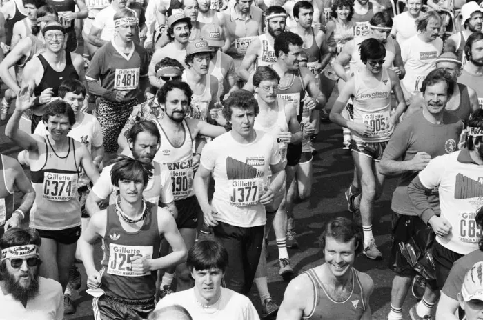 Framed Print : London Marathon 1982, Sponsored by Gillette, Sunday 9th May 1982