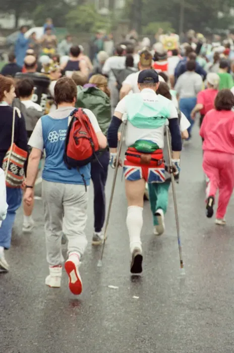 Framed Print : The London Marathon - 1990. Picture taken at the start, Greenwich Framed Print : The London Marathon - 1990. Picture taken at the start, Greenwich