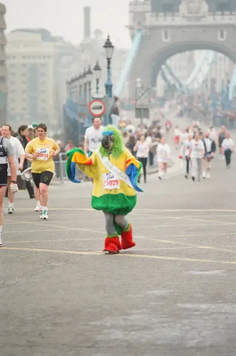 Framed Print : The London Marathon - 1990 Runners pass through and around the Tower Bridge area Framed Print : The London Marathon - 1990 Runners pass through and around the Tower Bridge area