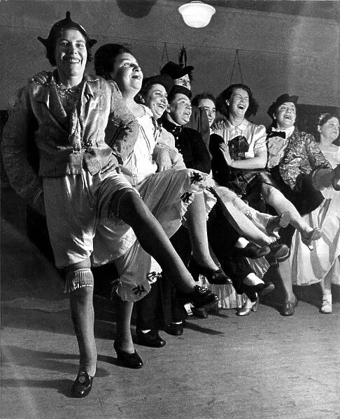London mothers perform in front of their children. 2nd Feb 1945