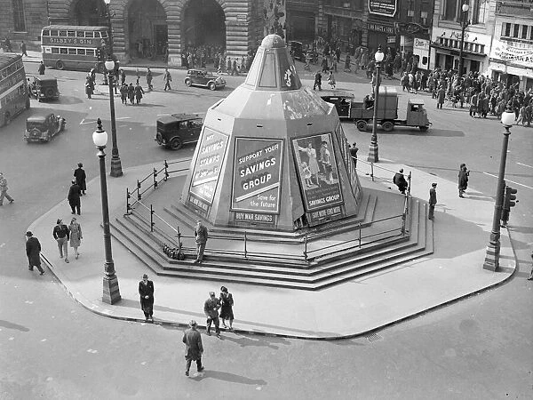 London Piccadilly Circus on the 4th May 1945 four days before victory in Europe is