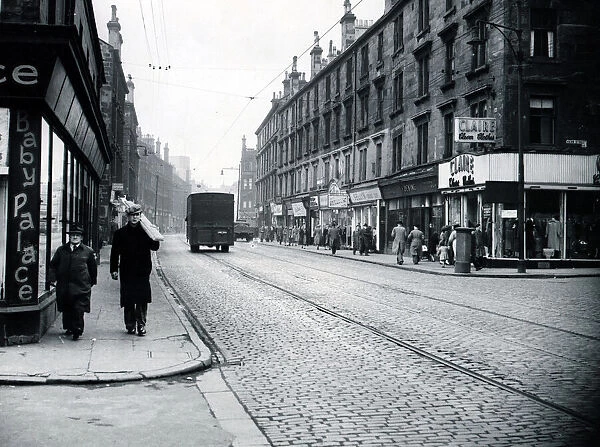 London Road, Glasgow, Circa 1948 Street scene in the London Road area of Glasgow