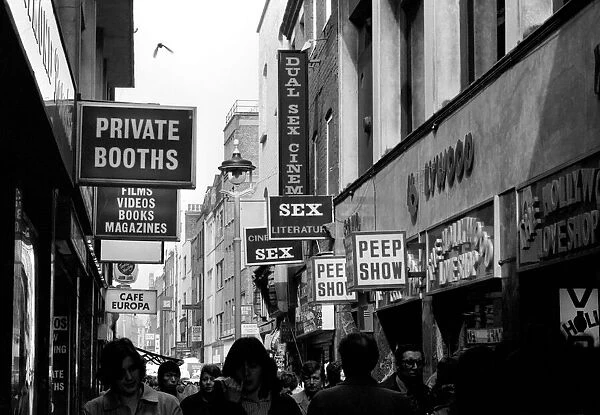 London: Soho Street Scenes highlighting the sex industry which is based around the area