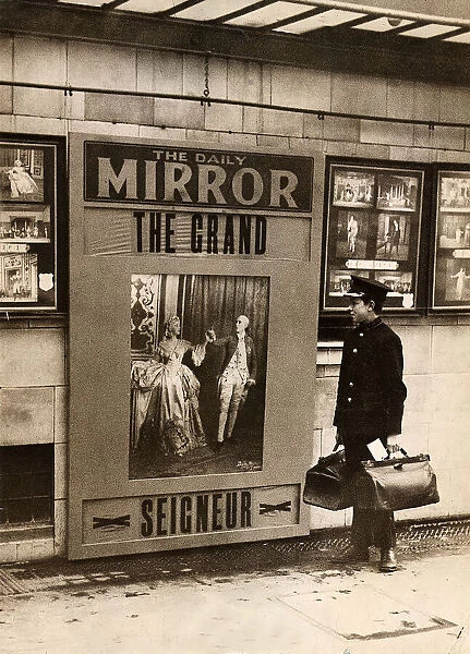London Theatre Production December 1913 Replica of a recent Daily Mirror Poster