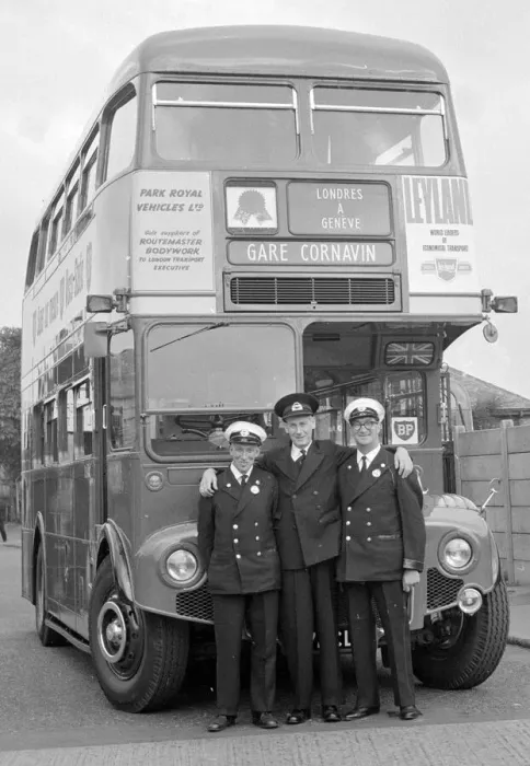 Framed Print : A London Transport Routemaster bus seen here at the Chiswick garage before leaving on a Framed Print : A London Transport Routemaster bus seen here at the Chiswick garage before leaving on a